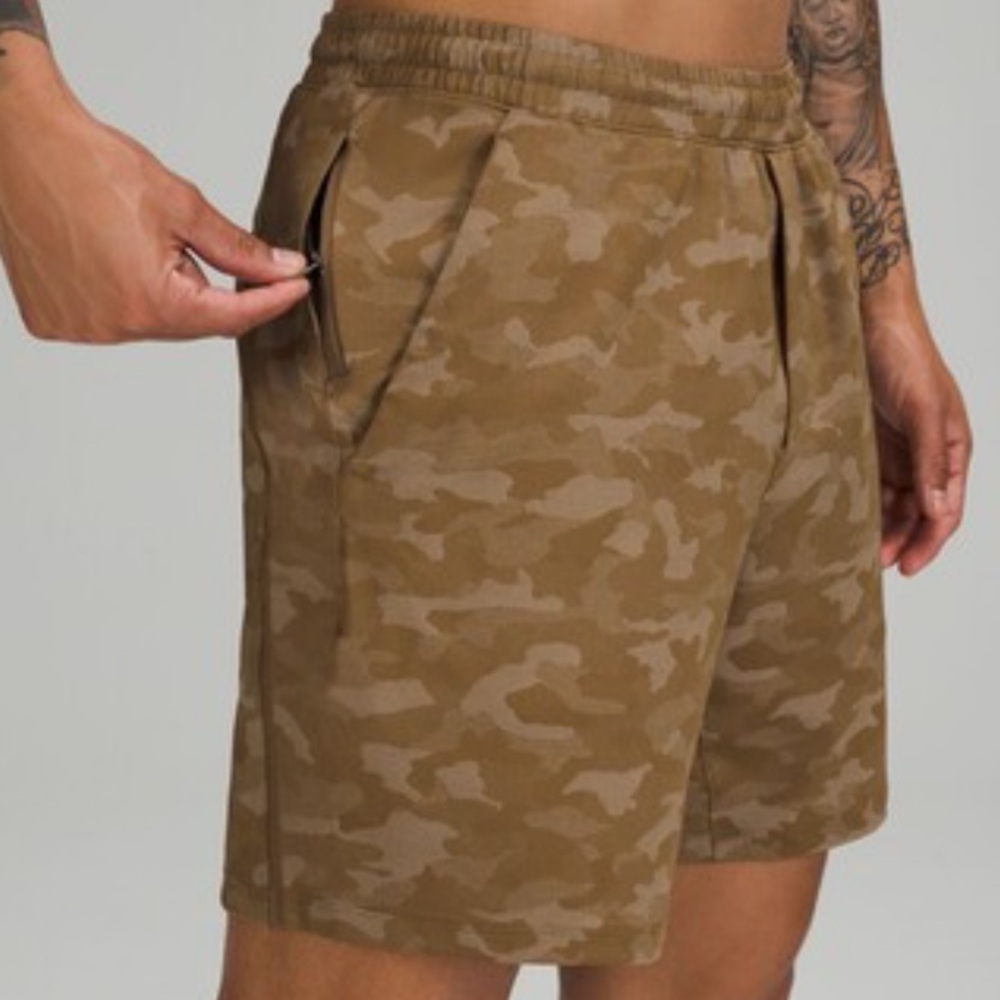 lululemon athletica Camo Brown Athletic Shorts